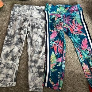 Athleta girl leggings 2 pair